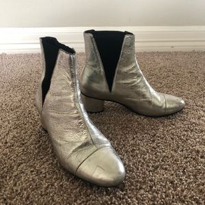 Silver boots